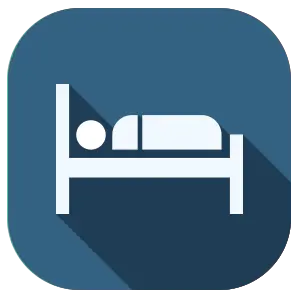 Icono de alojamiento en habitación